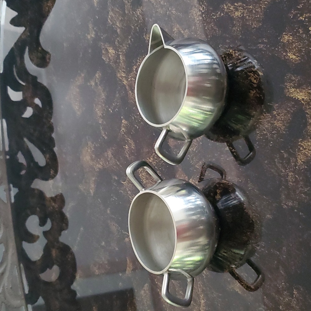 Norway Pewter Milk & Sugar set